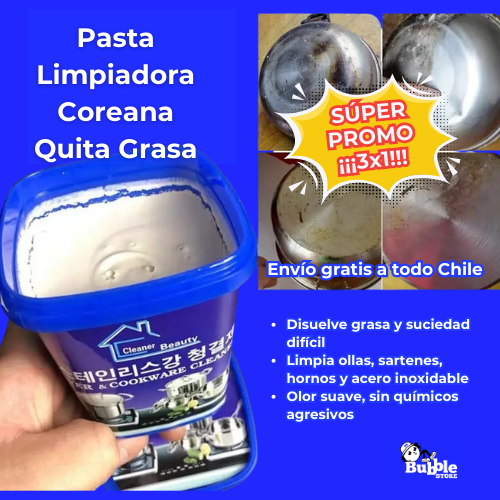 Pasta Limpiadora Coreana Quita Grasa ¡¡¡Oferta 3x1!!!
