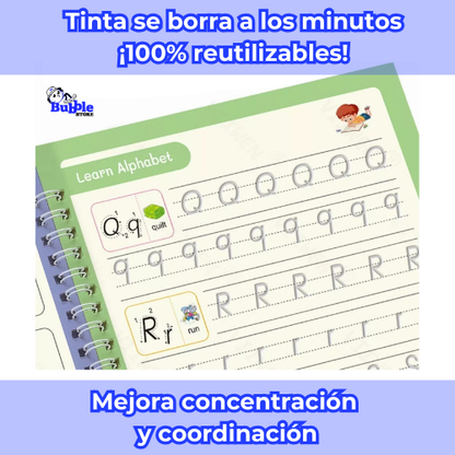 Set 4 Cuadernos Mágicos Infantil Montessori