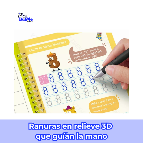 Set 4 Cuadernos Mágicos Infantil Montessori