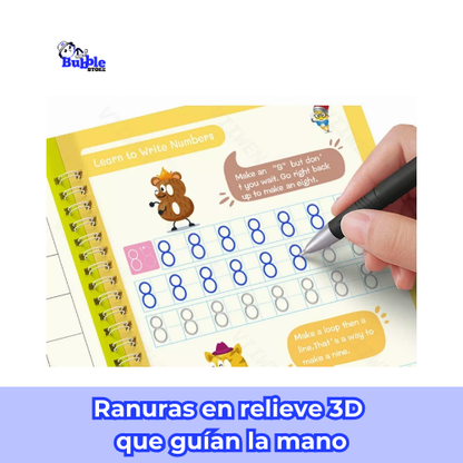 Set 4 Cuadernos Mágicos Infantil Montessori